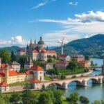 Bács-Kiskun megye szépségei és történelmi látnivalói, zöld dombokkal és folyókkal.