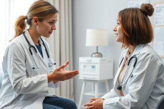 Orvosi konzultáció Hashimoto-kórral foglalkozó szakemberrel