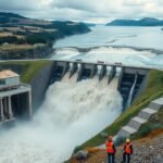 A világ legnagyobb gátjának átszakadása és következményei képe.