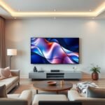 Samsung QE85QN900F prémium 85 hüvelykes 8K Neo QLED tévé otthoni környezetben