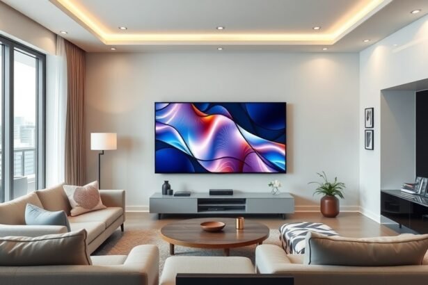 Samsung QE85QN900F prémium 85 hüvelykes 8K Neo QLED tévé otthoni környezetben