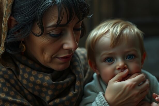 Tóth Gabi és gyermeke közeli pillanat.