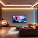 Xiaomi TV Max a modern nappaliban, óriási képernyővel és lenyűgöző képi minőséggel.