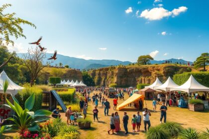 Több ezer látogató a természetfesztiválon a nemzeti parkban, sátrak alatt.