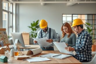 Kis házépítők környezetvédelmi előírásokat áttekintő csapatmunka