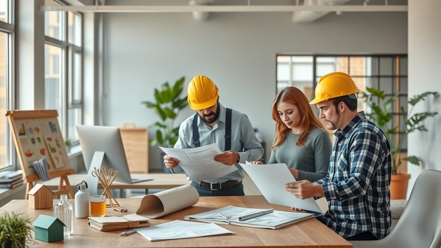 Kis házépítők környezetvédelmi előírásokat áttekintő csapatmunka