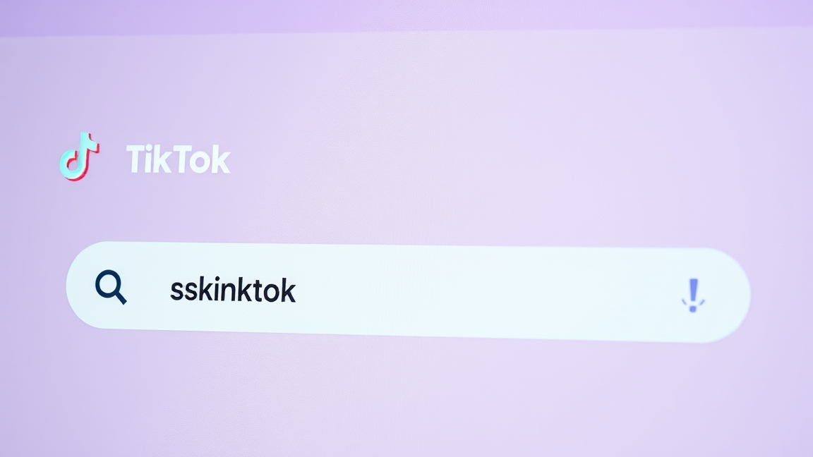 TikTok keresőfelülete az extrém soványság ellenőrzéséért.