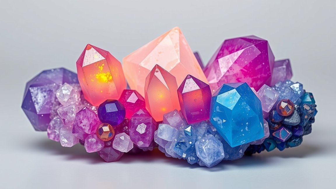 Színes asztrofillit kristályok és ásványok csoportja