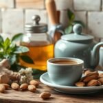 Gyömbér és mandula a gyomorsav csökkentésére szolgáló teához