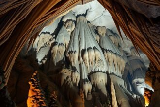 Lenyűgöző cseppkőformák Európa legnagyobb cseppkőbarlangjában