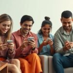 Fiatalok online pénzküldés közben a TransferWise segítségével.