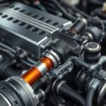 Benzin injektor a motor részegységeiban