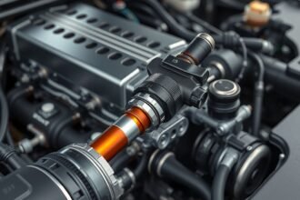 Benzin injektor a motor részegységeiban