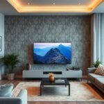 Sony Bravia QD-OLED XR-55A95L a modern nappaliban.