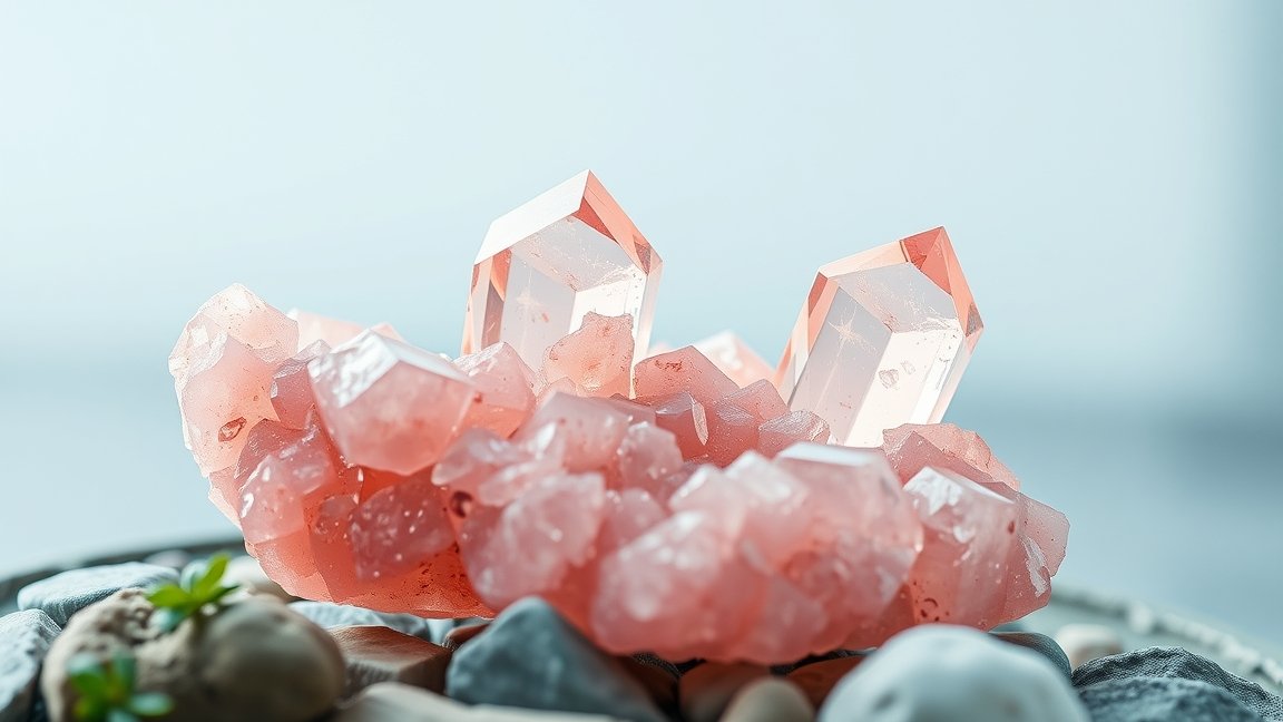 Morganit kristályok: a szeretet és gyógyulás szimbóluma