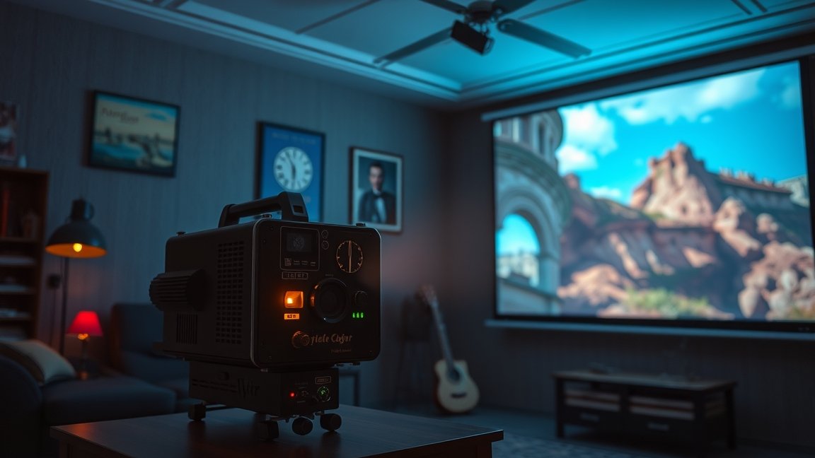 Diavetítő működése a képen, a honlapon bemutatott varázslatos képkivetítő technológiával.