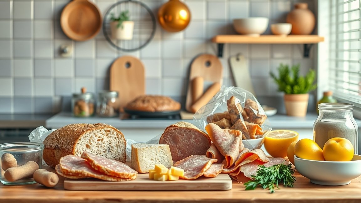 Friss ételek és hozzávalók a konyhában egészséges étrendhez