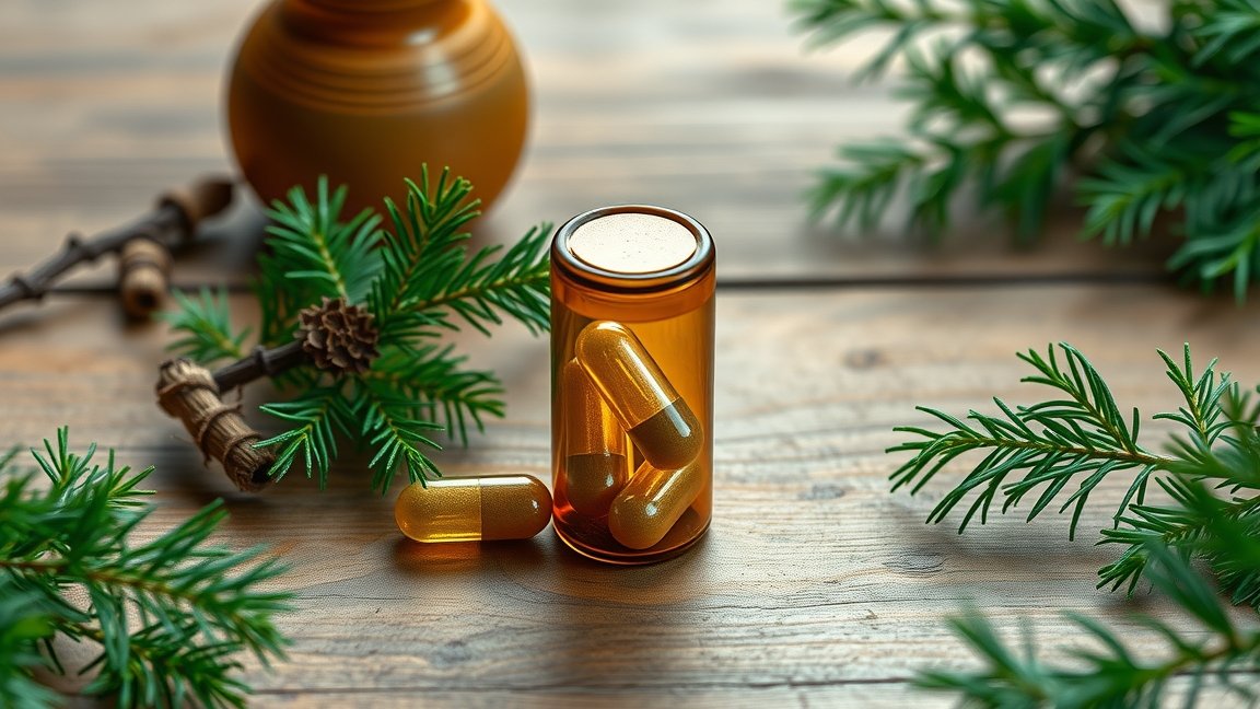 Vörösfenyő kapszulák és természetes gyógymódok a gyógyászatban.