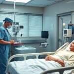 Kemoterápiás kezelésben részesülő beteg a kórházban