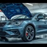 Dízelautó motorja nyitva, a hatékony AdBlue rendszert bemutatva