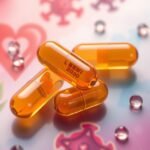 L-aszkorbinsav kapszulák és antioxidáns védelem szimbólumai