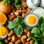 Egészséges táplálkozás B2-vitaminnal gazdag ételek