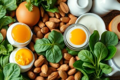 Egészséges táplálkozás B2-vitaminnal gazdag ételek