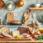 Friss ételek és hozzávalók a konyhában egészséges étrendhez