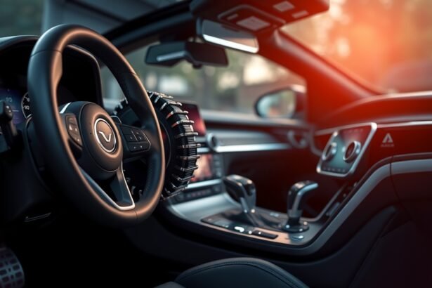 Automata kuplung bowden az autó műszerfalán