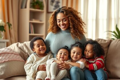 Beyoncé gyermekeivel otthon, boldog családi pillanat