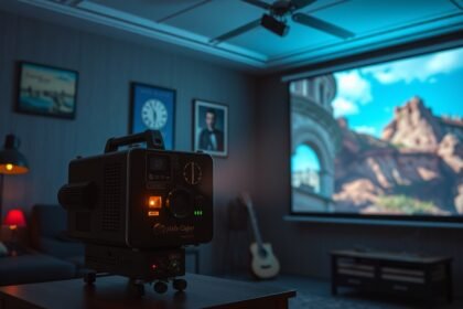 Diavetítő működése a képen, a honlapon bemutatott varázslatos képkivetítő technológiával.