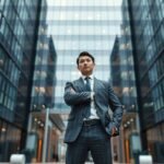 Üzletember, aki a csődeljárás lehetőségeit vizsgálja a megújulás érdekében.