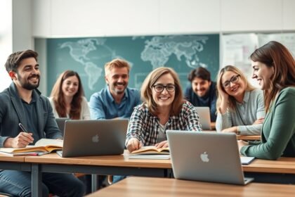 Német nyelvtanulás csoportban, online eszközök használata