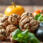 Dió és zöldségek vegyesen az emésztés támogatására