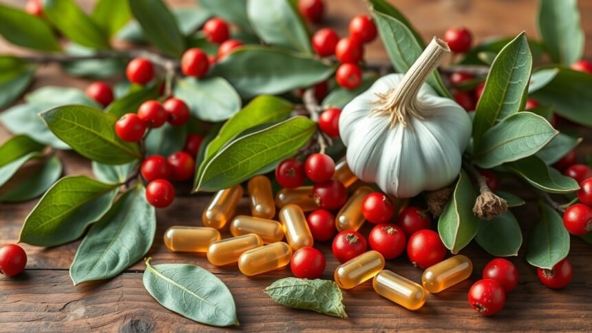 Fokhagyma, galagonya és fagyöngy kapszulák szív- és érrendszeri egészséghez
