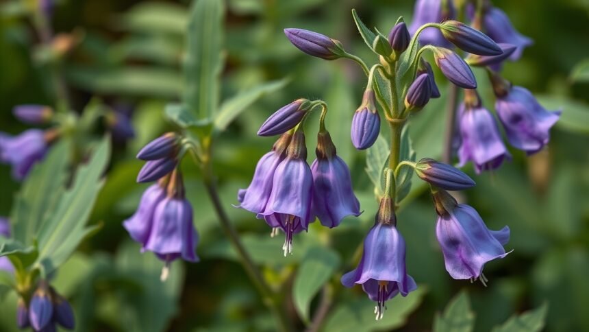 Sisakvirág virágai a természetben, gyógynövényekkel kapcsolatosan.