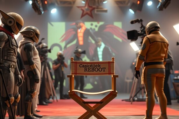 Csúcsfejek sorozat újraforgatása mögötti jelenet, színészek és kamerák