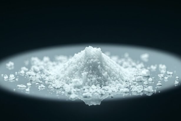 Egy gramm kokain, tükrözve a drog veszélyeit és függőségét.