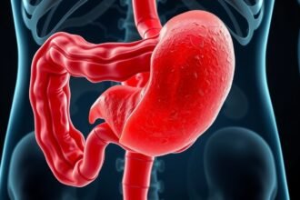 A Vater-papilla és az emésztőrendszer illusztrációja