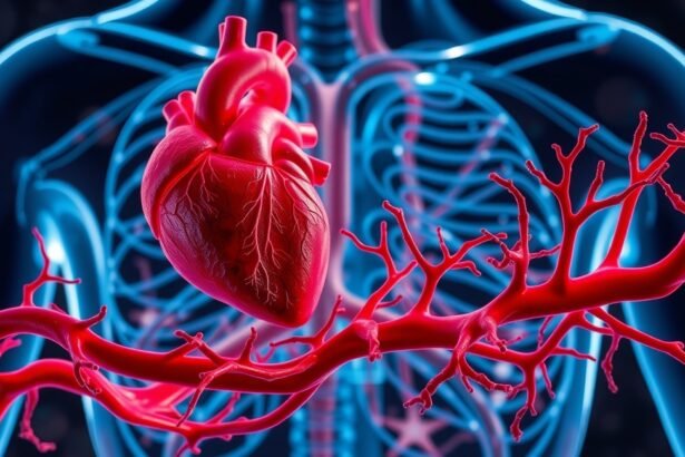 A szív és az erek illusztrációja a szív- és érrendszeri védelem bemutatására.