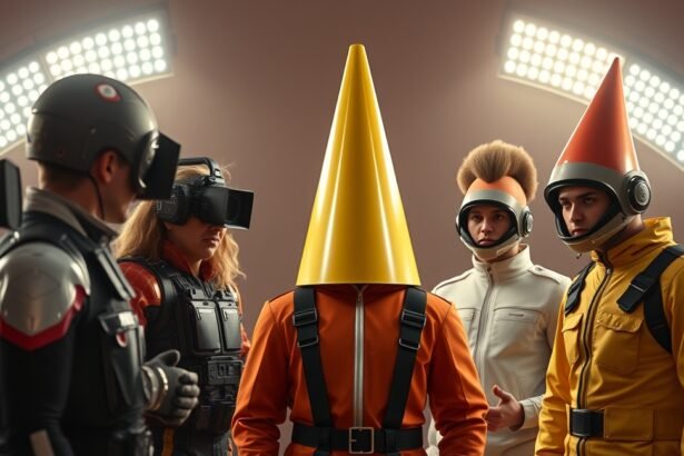 Csúcsfejek sorozat újraforgatásának szereplői jelmezekben