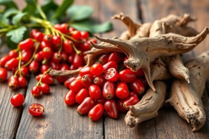 Goji bogyók és maca gyökér természetes egészségmegőrző erőforrások