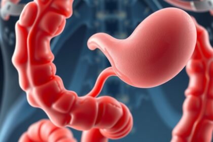 A Vater-papilla és az emésztőrendszer anatómiai ábrázolása.