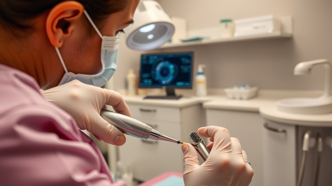 Ultrahangos Fogkőeltávolítás: Lehetséges Hátrányok és Kockázatok 1 Fogorvos ultrahangos fogkőeltávolítást végez egy páciensnél.