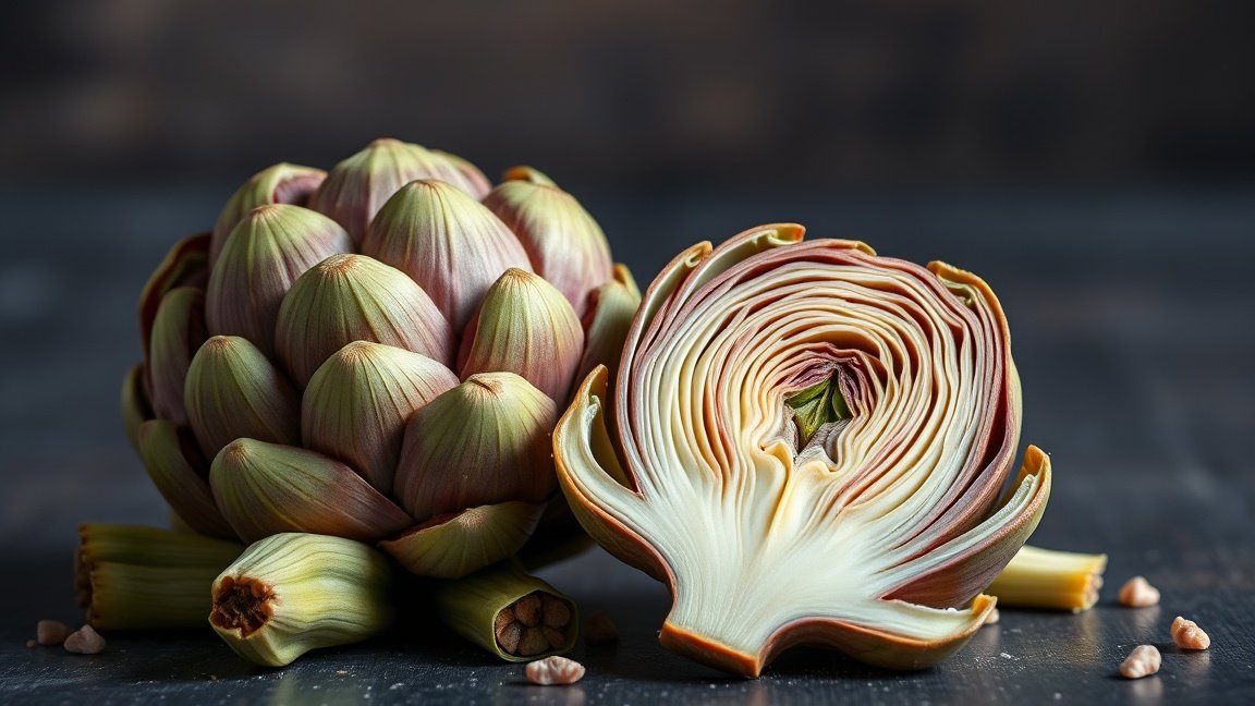 Friss csicsóka és annak metszete, egészséges táplálkozás