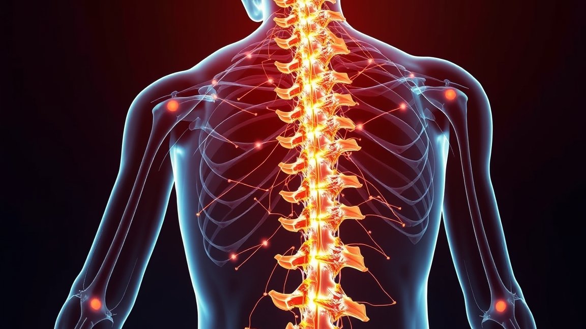 A gerincvelő és idegrendszer működése az emberi testen.