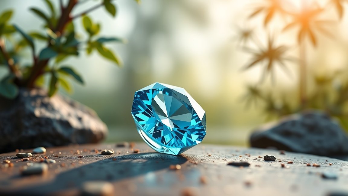 Kék topáz, a gyógyító kövek közé tartozó drágakő