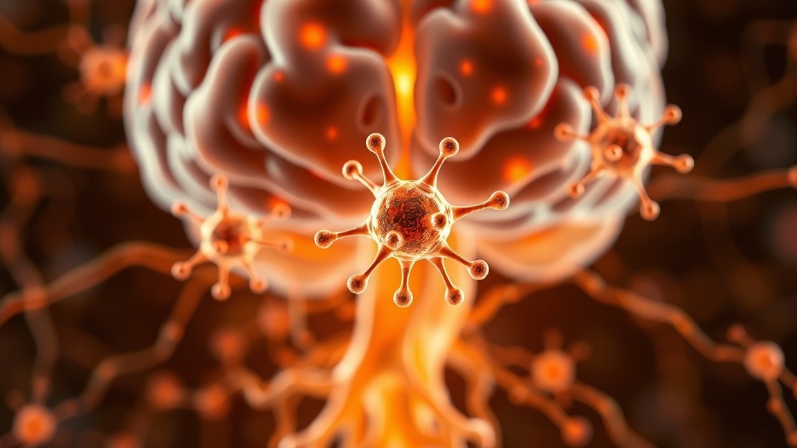 A szerotonin hatását bemutató ábra, amely a boldogság kémiai összetevőit jelképezi.