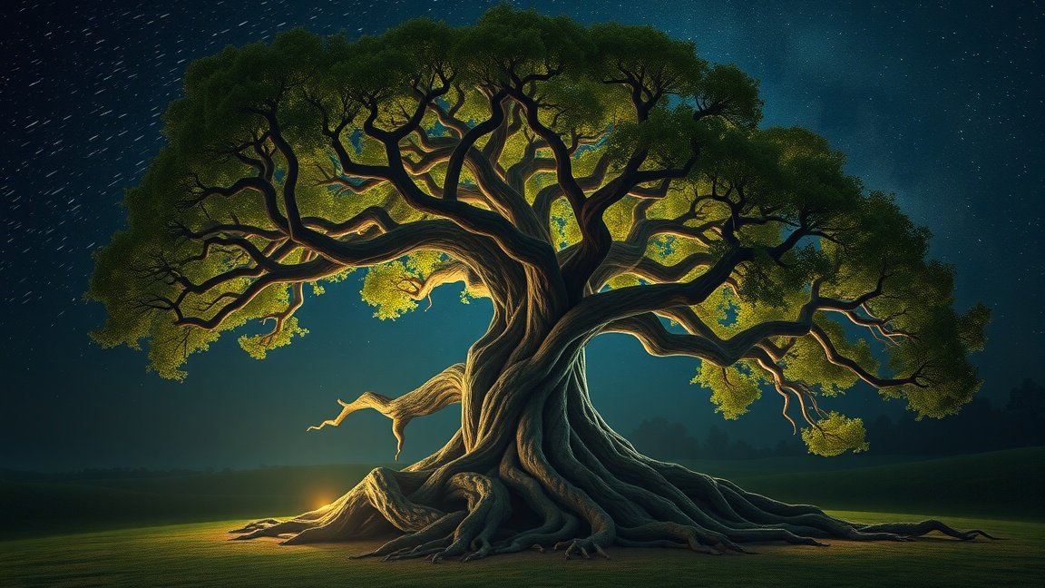 Az életfa szimbolizálja a spirituális növekedést és az érzelmi fejlődést.