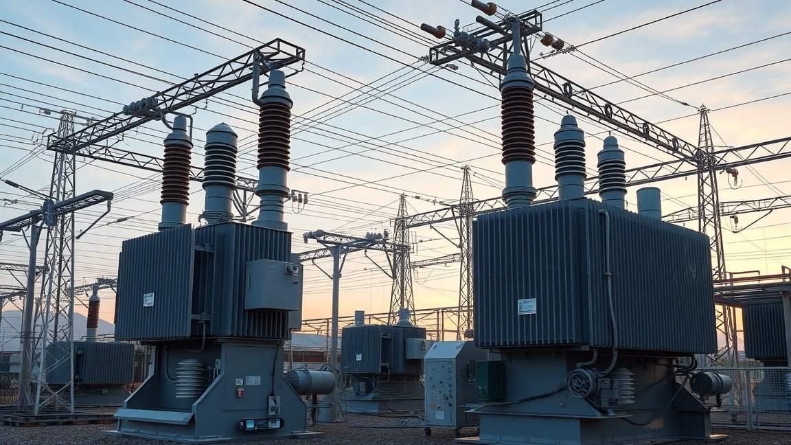 Ipari elektromos rendszerek fázisjavító kondenzátorai és transzformátorai